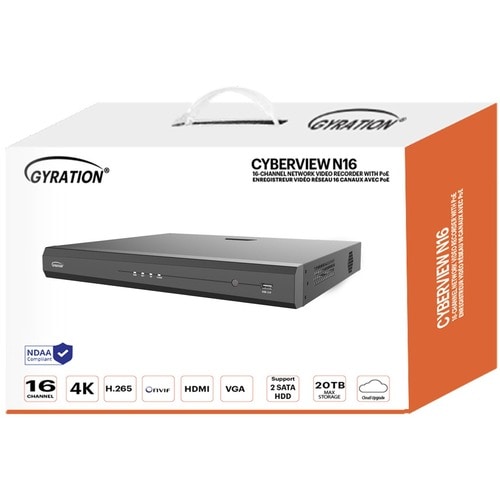 16 CHL POE+ NVR WITH 8/TB HDD 1 8TB HDD-TAA COMPLIANT - CYBERVIEW N16-TAA-8TB - Image 6
