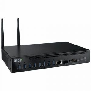 Digi AnywhereUSB 8 Plus USB/Ethernet Combo Hub - Desktop, Monitor - Desktop/Rack Mountable - 8 USB Port(s) - 1 Network (RJ-45) Port(s) - PC AW08-W300