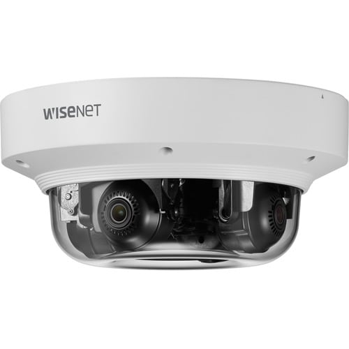 Wisenet PNM-9084QZ1 8 Megapixel Full HD Network Camera - Color - Dome - White - TAA Compliant - H.265, H.264, MJPEG, H.265M, H.265B, H.265H, H.264M, H.264B, H.264H - - PNM-9084QZ1