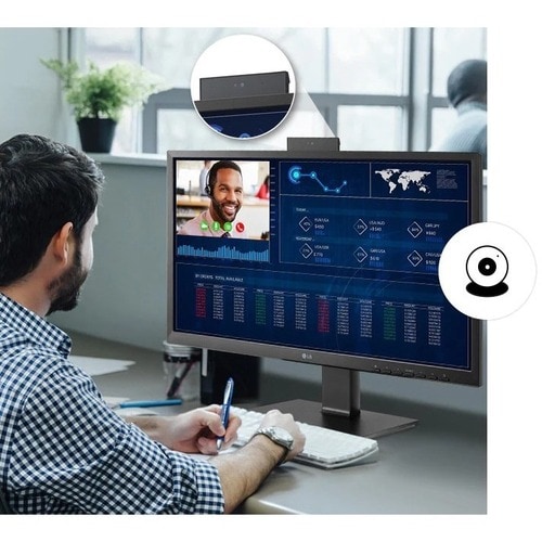 24IN LCD 1920X1080 AIO WIN10IOT HDMI USBC DP CLOUD WEBCAM SPKR PVT - 24CN650W-AP - Image 19