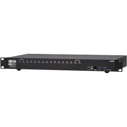 Eaton Tripp Lite Series 16-Port 4K HDMI/USB KVM Switch - 4K 60 Hz Video/Audio, USB Peripheral Sharing, 1U Rack-Mount, TAA - 16 Computer(s) - 1 Local User(s) - - B024-H4U16 - Image 4