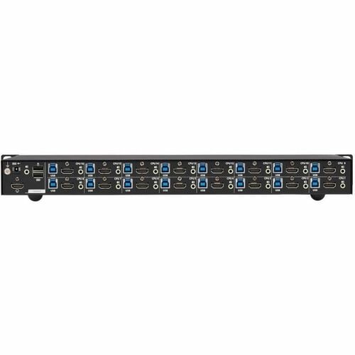 Eaton Tripp Lite Series 16-Port 4K HDMI/USB KVM Switch - 4K 60 Hz Video/Audio, USB Peripheral Sharing, 1U Rack-Mount, TAA - 16 Computer(s) - 1 Local User(s) - - B024-H4U16 - Image 8