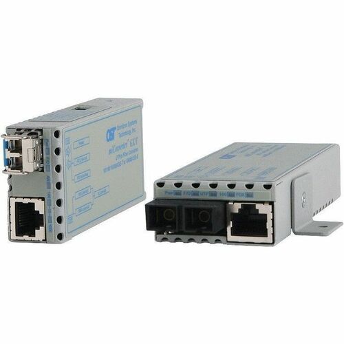 Omnitron Systems miConverter GX/T Industrial 10/100/1000 Ethernet Media Converter - Network (RJ-45) - USB - Gigabit Ethernet - 10/100/1000Base-T, 1000Base-X - 1 x Expansion Slots - SFP - - 1239-0-0Z