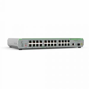 1GB UNMANGED SWITCH WI/10G UPLINK 24X 100M/1G-T 1X 100M/1/2.5 - AT-GS910/26XST-10
