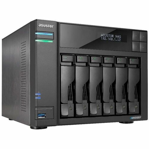Asustor Lockerstor 6 Gen2 AS6706T - 6 Bay NAS, Quad-Core 2.0 GHz CPU, 4X M.2 NVMe Slots, Dual 2.5GbE, Upgradable to 10GbE, 8GB DDR4 RAM, Content Creation Network - AS6706T - Image 3