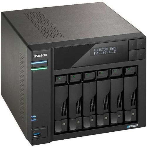 Asustor Lockerstor 6 Gen2 AS6706T - 6 Bay NAS, Quad-Core 2.0 GHz CPU, 4X M.2 NVMe Slots, Dual 2.5GbE, Upgradable to 10GbE, 8GB DDR4 RAM, Content Creation Network - AS6706T - Image 4