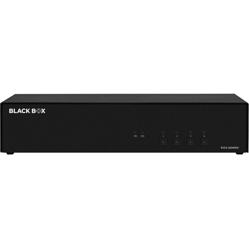 Black Box Secure KVM Switch - FlexPort HDMI/DisplayPort - 4 Computer(s) - 2 Local User(s) - 3840 x 2160 - 11 x USB - HDMI - DisplayPort - - KVS4-2004HVX - Image 2