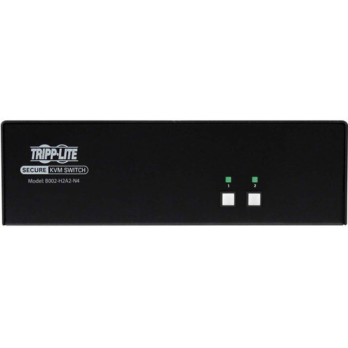 Tripp Lite by Eaton Secure KVM Switch, 2-Port, Dual Head, HDMI to HDMI, 4K, NIAP PP4.0, Audio, TAA - 2 Computer(s) - 1 Local User(s) - 3840 x - B002-H2A2-N4 - Image 2