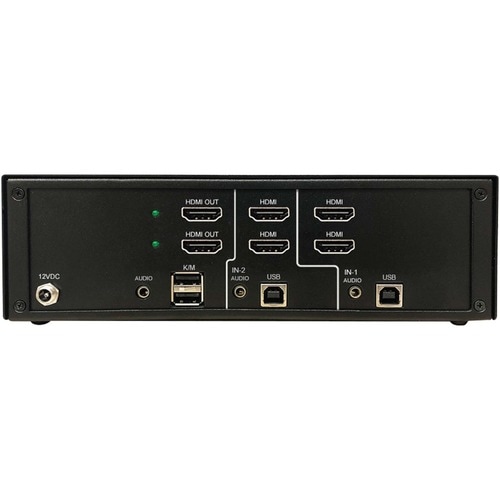 Tripp Lite by Eaton Secure KVM Switch, 2-Port, Dual Head, HDMI to HDMI, 4K, NIAP PP4.0, Audio, TAA - 2 Computer(s) - 1 Local User(s) - 3840 x - B002-H2A2-N4 - Image 3