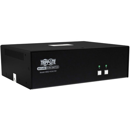 Tripp Lite by Eaton Secure KVM Switch, 2-Port, Dual Head, HDMI to HDMI, 4K, NIAP PP4.0, Audio, TAA - 2 Computer(s) - 1 Local User(s) - 3840 x - B002-H2A2-N4