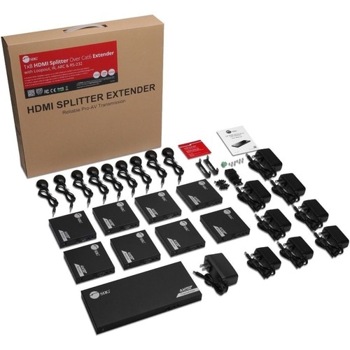 1X8 4K 60HZHDMIEXTENDERSPLITTER OVER CAT6 LOOPOUT IR ARC RS-232 - CE-H27B11-S1 - Image 2