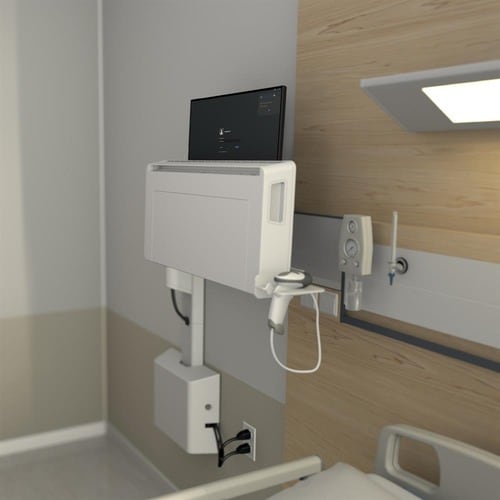 Ergotron CareFit Mounting Arm for Keyboard, Monitor, LCD Monitor - White - Height Adjustable - 27" Screen Support - 22 lb Load Capacity - 100 x 100, 75 - 45-622-251 - Image 7