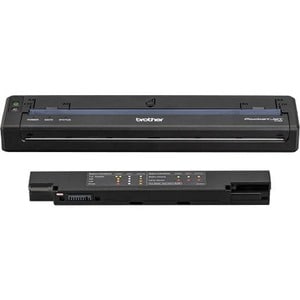 Brother PocketJet 8 Mobile Direct Thermal Printer - Monochrome - Portable - Label Print - USB - Bluetooth - Battery Included - 8.50" Print Width - 3 in/s - PJ862L