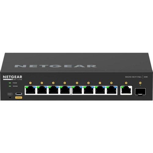 AV LINE M4250-9G1F-POE+ FULLY MANAGED DESKTOP SWITCH - GSM4210PD-100NAS - Image 2