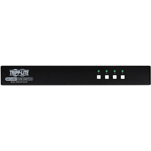 Tripp Lite by Eaton Secure KVM Switch, 4-Port, Single Head, DisplayPort to DisplayPort, 4K, NIAP PP4.0, Audio, TAA - 4 Computer(s) - 1 Local User(s) - 3840 x - B002-DP1A4-N4 - Image 2