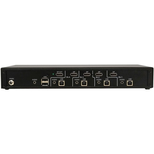 Tripp Lite by Eaton Secure KVM Switch, 4-Port, Single Head, DisplayPort to DisplayPort, 4K, NIAP PP4.0, Audio, TAA - 4 Computer(s) - 1 Local User(s) - 3840 x - B002-DP1A4-N4 - Image 3