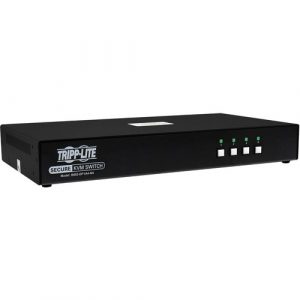 Tripp Lite by Eaton Secure KVM Switch, 4-Port, Single Head, DisplayPort to DisplayPort, 4K, NIAP PP4.0, Audio, TAA - 4 Computer(s) - 1 Local User(s) - 3840 x - B002-DP1A4-N4