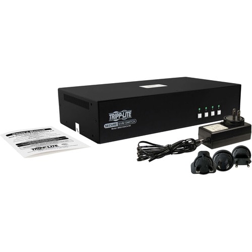 Tripp Lite by Eaton Secure KVM Switch, 4-Port, Dual Head, HDMI to HDMI, 4K, NIAP PP4.0, Audio, CAC, TAA - 4 Computer(s) - 1 Local User(s) - 3840 - B002-H2AC4-N4 - Image 4