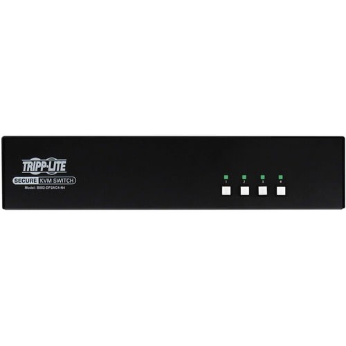 Tripp Lite by Eaton Secure KVM Switch, 4-Port, Dual Head, DisplayPort to DisplayPort, 4K, NIAP PP4.0, Audio, CAC, TAA - 4 Computer(s) - 3840 x 2160USBDisplayPort - TAA - B002-DP2AC4-N4 - Image 2