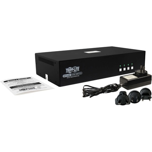 Tripp Lite by Eaton Secure KVM Switch, 4-Port, Dual Head, DisplayPort to DisplayPort, 4K, NIAP PP4.0, Audio, CAC, TAA - 4 Computer(s) - 3840 x 2160USBDisplayPort - TAA - B002-DP2AC4-N4 - Image 4