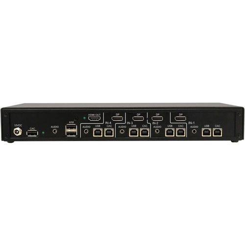 Tripp Lite by Eaton Secure KVM Switch, 4-Port, Single Head, DP to HDMI (x4), 4K, NIAP PP4.0, Audio, CAC, TAA - 4 Computer(s) - 1 Local User(s) - - B002-HD1AC4-N4 - Image 3