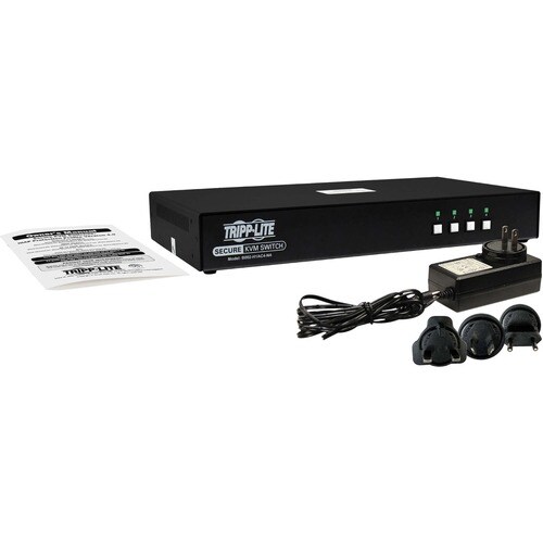 Tripp Lite by Eaton Secure KVM Switch, 4-Port, Single Head, DP to HDMI (x4), 4K, NIAP PP4.0, Audio, CAC, TAA - 4 Computer(s) - 1 Local User(s) - - B002-HD1AC4-N4 - Image 4