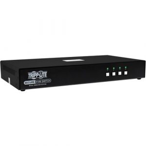 Tripp Lite by Eaton Secure KVM Switch, 4-Port, Single Head, DP to HDMI (x4), 4K, NIAP PP4.0, Audio, CAC, TAA - 4 Computer(s) - 1 Local User(s) - - B002-HD1AC4-N4