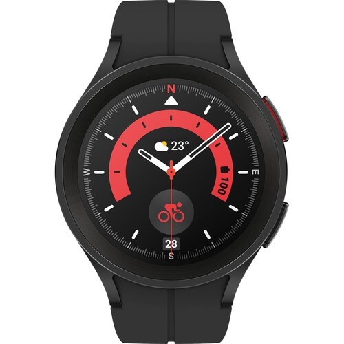 Samsung Galaxy Watch5 Pro - 45 mm - Optical Heart Rate Sensor, Bioelectrical Impedance Analysis (BIA) Sensor - Sleep Monitor - Sleep Quality, Heart Rate, Steps Taken - - SM-R920NZKAXAA - Image 2