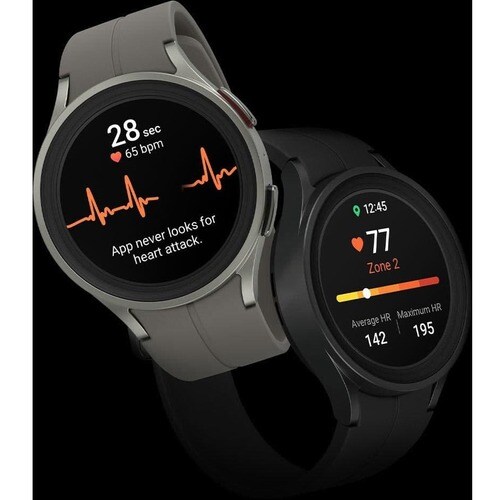Samsung Galaxy Watch5 Pro - 45 mm - Optical Heart Rate Sensor, Bioelectrical Impedance Analysis (BIA) Sensor - Sleep Monitor - Sleep Quality, Heart Rate, Steps Taken - - SM-R920NZKAXAA - Image 21