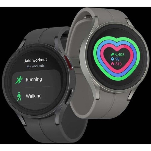 Samsung Galaxy Watch5 Pro - 45 mm - Optical Heart Rate Sensor, Bioelectrical Impedance Analysis (BIA) Sensor - Sleep Monitor - Sleep Quality, Heart Rate, Steps Taken - - SM-R920NZKAXAA - Image 24