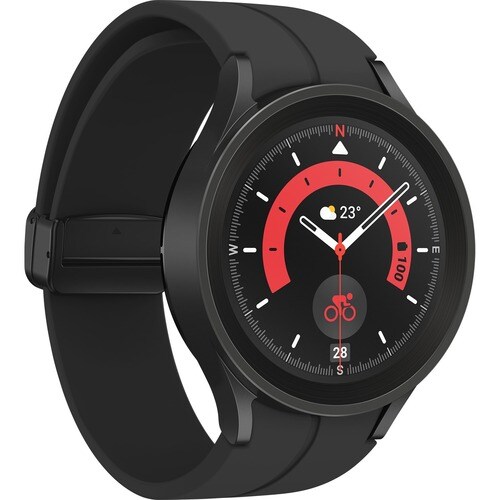 Samsung Galaxy Watch5 Pro - 45 mm - Optical Heart Rate Sensor, Bioelectrical Impedance Analysis (BIA) Sensor - Sleep Monitor - Sleep Quality, Heart Rate, Steps Taken - - SM-R920NZKAXAA - Image 5
