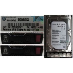 HP 6TB 7.2K 12G SAS LFF SC DS HDD 861754-B21 - 862140-001