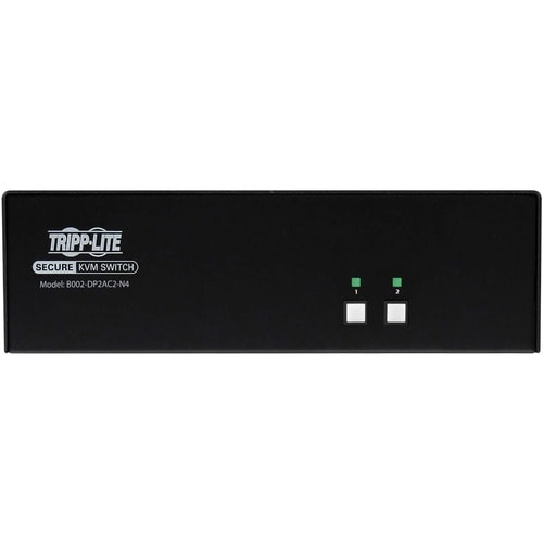 Tripp Lite by Eaton Secure KVM Switch, 2-Port, Dual Head, DisplayPort to DisplayPort, 4K, NIAP PP4.0, Audio, CAC, TAA - 2 Computer(s) - 1 Local User(s) - 3840 - B002-DP2AC2-N4 - Image 2