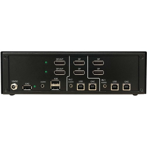 Tripp Lite by Eaton Secure KVM Switch, 2-Port, Dual Head, DisplayPort to DisplayPort, 4K, NIAP PP4.0, Audio, CAC, TAA - 2 Computer(s) - 1 Local User(s) - 3840 - B002-DP2AC2-N4 - Image 3