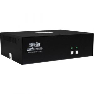 Tripp Lite by Eaton Secure KVM Switch, 2-Port, Dual Head, DisplayPort to DisplayPort, 4K, NIAP PP4.0, Audio, CAC, TAA - 2 Computer(s) - 1 Local User(s) - 3840 - B002-DP2AC2-N4