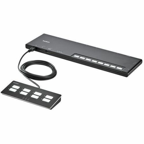 8PORT SINGLE HEAD MODULARSECURE SWITCH BASE UNIT PP4.0 W/REMOTE KVM - F1DN108MOD-BA-4