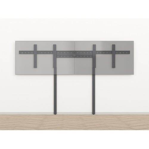 Heckler Design Mounting Rail Kit for Display, Wall Mount - Black Gray - 2 Display(s) Supported - 82" to 98" Screen Support - 300 lb Load Capacity - - H803-BG - Image 6