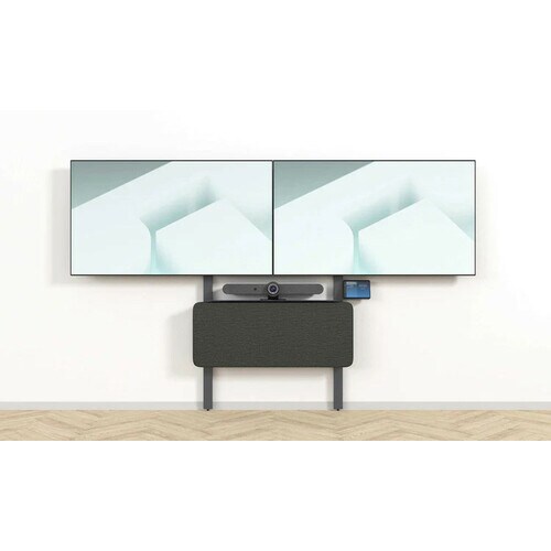 Heckler Design Mounting Rail Kit for Display, Wall Mount - Black Gray - 2 Display(s) Supported - 82" to 98" Screen Support - 300 lb Load Capacity - - H803-BG - Image 9