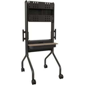 Chief Voyager Manual height Adjustable AV Mobile Cart - For 50-85 Inch Displays - Mobile TV Cart - White - Chief Voyager Height Adjustable AV Mobile Cart - - LSCUB