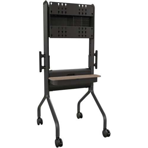 Chief Voyager Manual height Adjustable AV Mobile Cart - For 50-85 Inch Displays - Mobile TV Cart - White - Chief Voyager Height Adjustable AV Mobile Cart - - LSCUB