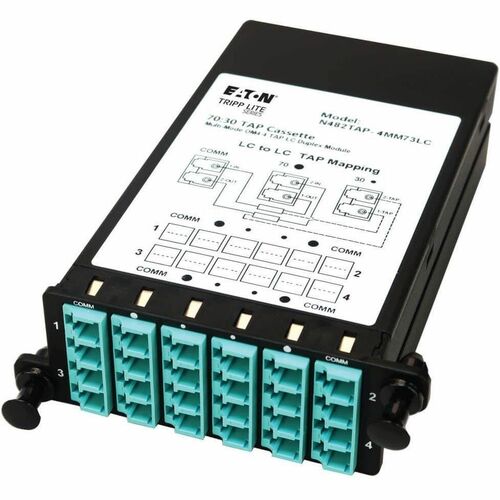 Eaton Tripp Lite Series Fiber TAP Cassette - Multimode, 4x Duplex LC, 70/30 Split - 12 Port(s) - 12 x Duplex N482TAP-4MM73LC - N482TAP-4MM73LC - Image 2