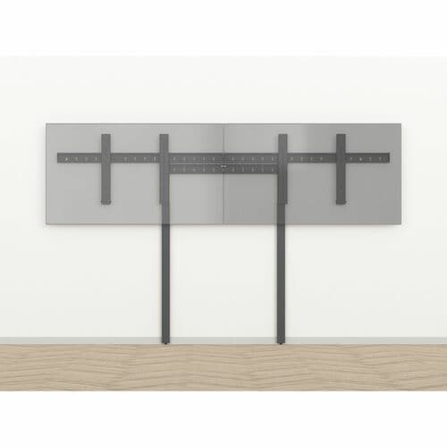Heckler Design Mounting Rail Kit for Display, Wall Mount - Black Gray - 2 Display(s) Supported - 65" to 75" Screen Support - 300 lb Load Capacity - - H802-BG - Image 4