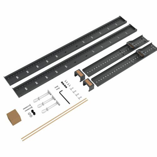 Heckler Design Mounting Rail Kit for Display, Wall Mount - Black Gray - 2 Display(s) Supported - 65" to 75" Screen Support - 300 lb Load Capacity - - H802-BG