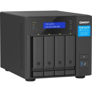 QNAP TVS-h474-PT-8G SAN/NAS Storage System - 1 x Intel Pentium Gold G7400 Dual-core (2 Core) 3.70 GHz - 4 x HDD Supported - 0 x HDD Installed - - TVS-H474-PT-8G-US