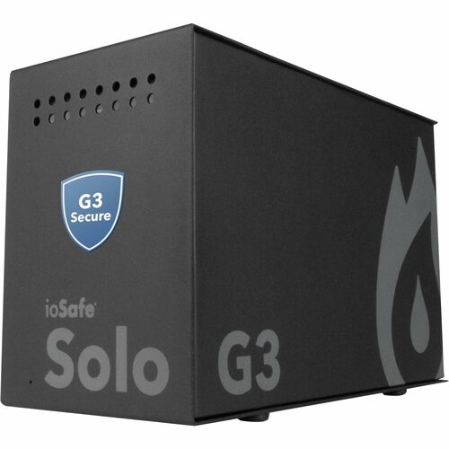 ioSafe Solo G3 Secure DAS Storage System - 1 x HDD Supported - 1 x HDD Installed - 4 TB Installed HDD Capacity - Serial ATA - Serial - 71400-1261-1200