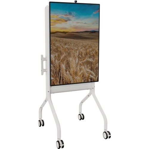 Chief Voyager Manual height Adjustable AV Mobile Cart - For 50-85 Inch Displays - Mobile TV Cart - White - 175.05 lb Capacity - 4 Casters - Wood - LSCUW - Image 8