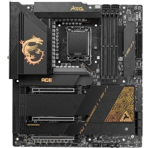 MSI MEG Z790 Ace Gaming Desktop Motherboard - Intel Z790 Chipset - Socket LGA-1700 - Extended ATX - Pentium Gold, Celeron, Core Processor Supported - 128 GB DDR5 - Z790ACE - Image 2