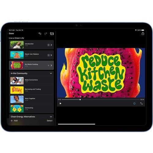 Apple iPad (10th Generation) A2757 Tablet - 10.9" - 8 GB - 256 GB Storage - 5G - Blue - A14 Bionic Hexa-core (6 Core) - 2360 x - MQ6U3LL/A - Image 11