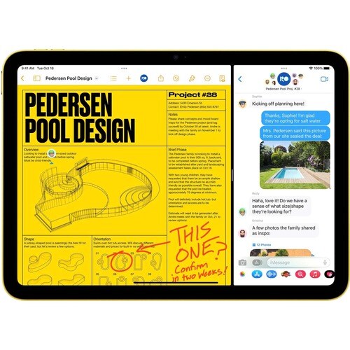 Apple iPad (10th Generation) A2757 Tablet - 10.9" - 8 GB - 256 GB Storage - 5G - Yellow - A14 Bionic Hexa-core (6 Core) - 2360 x - MQ6V3LL/A - Image 16