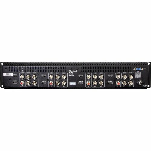 Marshall Quad 4.5" Screens Rackmountable Monitor with HDMI, 3G-SDI, and Composite Inputs - 4.5" LED - HD - 1280 x 720 - 16:9 - 4 x HDMIVGA12 V - ML-454-V2 - Image 3